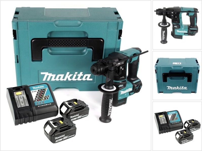 Dhr 171 rfj 18 v 2-stufig Brushless Akku Bohrhammer sds Plus + 2x Akku 3,0Ah + Ladegerät + Makpac - Makita