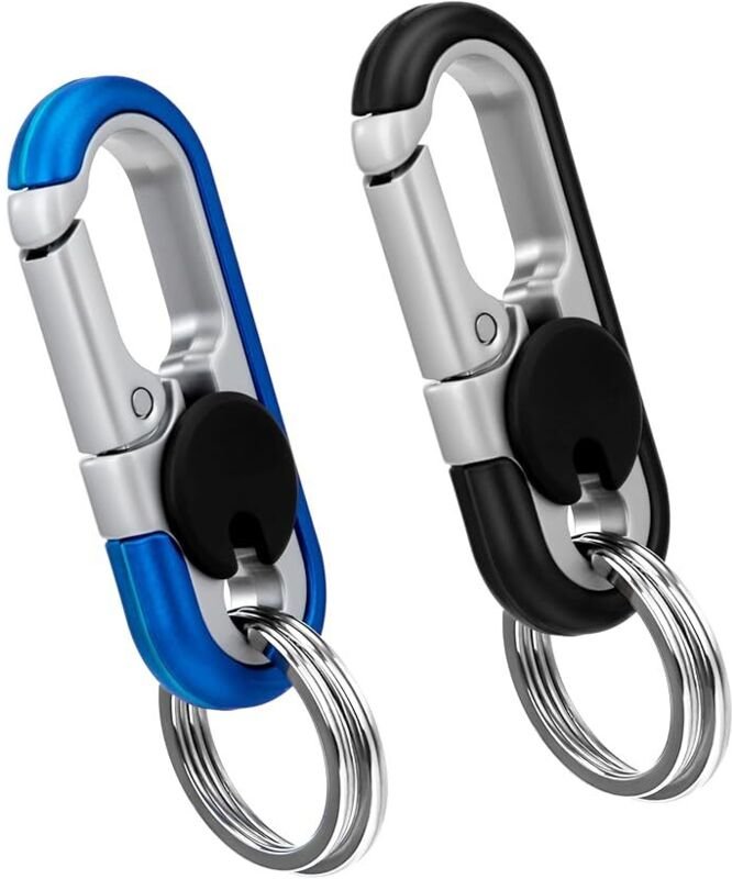 Auto-Schlüsselanhänger, Karabiner, Schlüsselanhänger, Ring, Zinklegierung, für Damen und Herren, 2 Stück - Lntyq