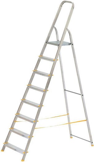 Stehleiter 8 Stufen - Bühnehöhe: 1.66m - 918