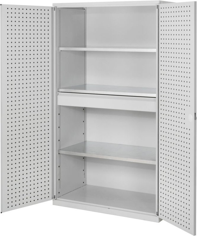 Kappes ®RasterPlan Großvolumenschränke 1950x1130x590mm Lochplattentüren Modell 2 lichtgrau