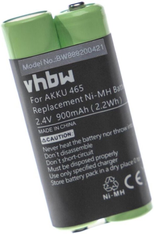 Vhbw - 1x Akku kompatibel mit Grundig Digta 415 Diktiergerät (900 mAh, 2,4 v, NiMH)