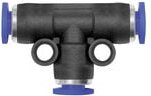 T-Steckverbindung »Blaue Serie« mini, Schlauch-Außen-Ø 4 - Riegler