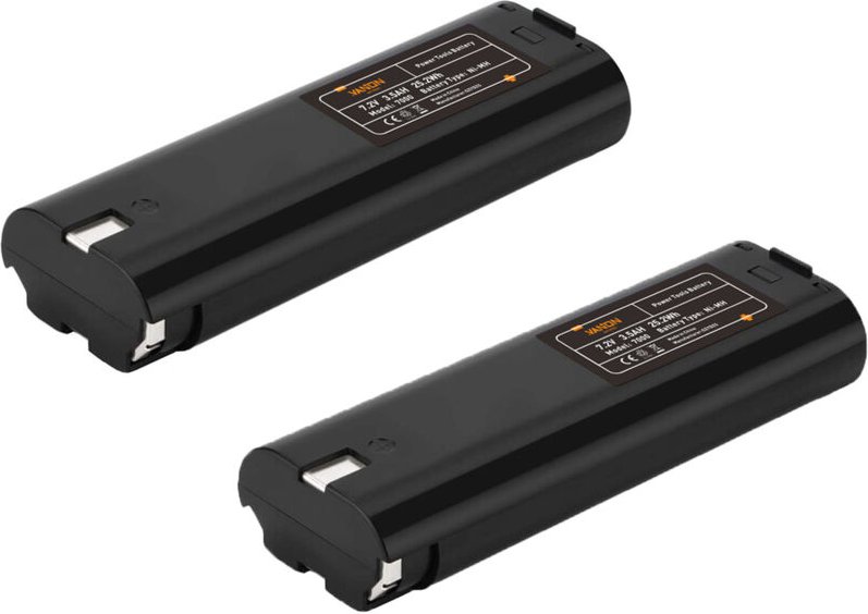 2Pcs 7.2 V 4800 mAh Ni-MH Ersatzbatterie für Makita 7000 7002 7033 191679-9 632002-4 632003-2 192532-2 192695-4
