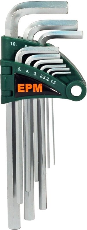 Inbusschlüsselsatz Typ L 9 Stk. Lang - E-400-2570