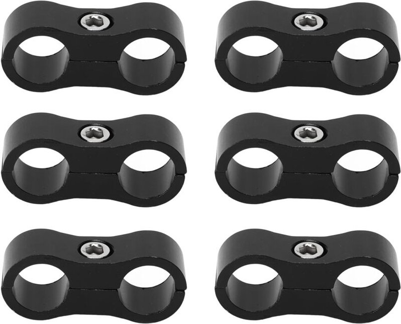 Zoternen - Armaturenzubehör, 10 Stück, 6AN-Schlauchtrenner-Montageklemme für 3/8 Bremsleitungen, 10er-Set