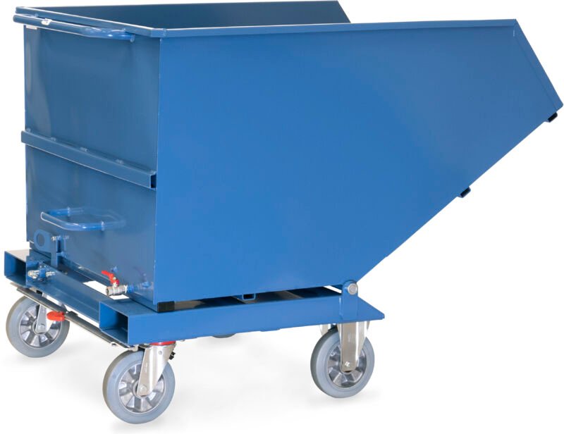 Fetra Muldenkipper 800l Volumen mit Ablasshahn, 800 kg Tragkraft