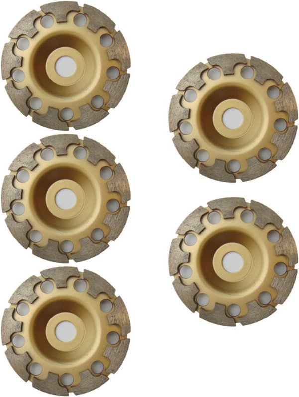 Trade-Shop profi Diamant Schleifteller Schleiftopf 125mm Durchmesser 22,23mm Bohrung für viele Elektrowerkzeuge mit M14 ...