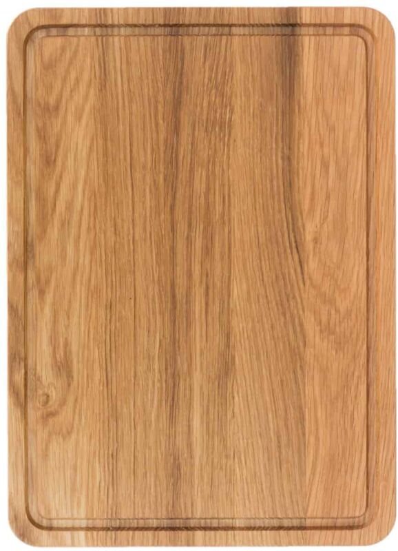 Holzschneidebrett mit Nut 35x25 – Eiche