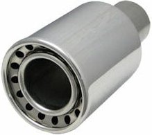 Edelstahl-Auspuffblende - Rund - 35-50 mm