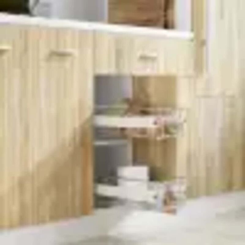 Einbauschublade Korbauszug 2 Stk. Silbern 400 mm Vidaxl