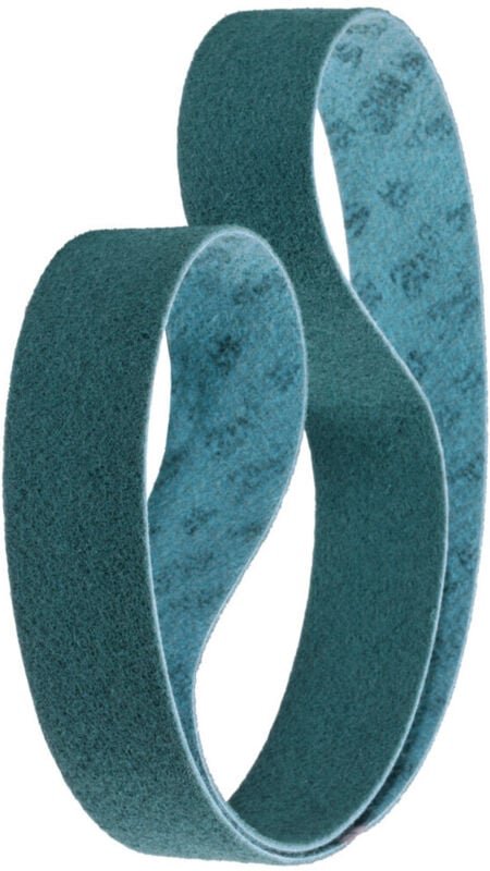 Vlies-Schleifband (a) sc-bl, 75 x 2000 mm, Körnungsvergleich: 280 - 3M
