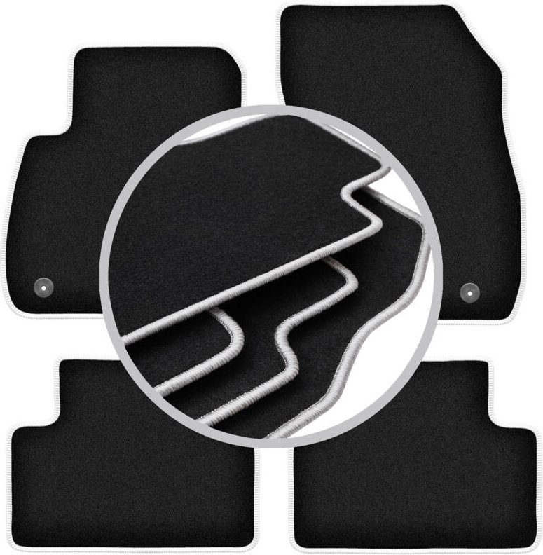 CARLUX-SILVER Autofußmatten für: Opel Zafira C Minivan (2012-2018)