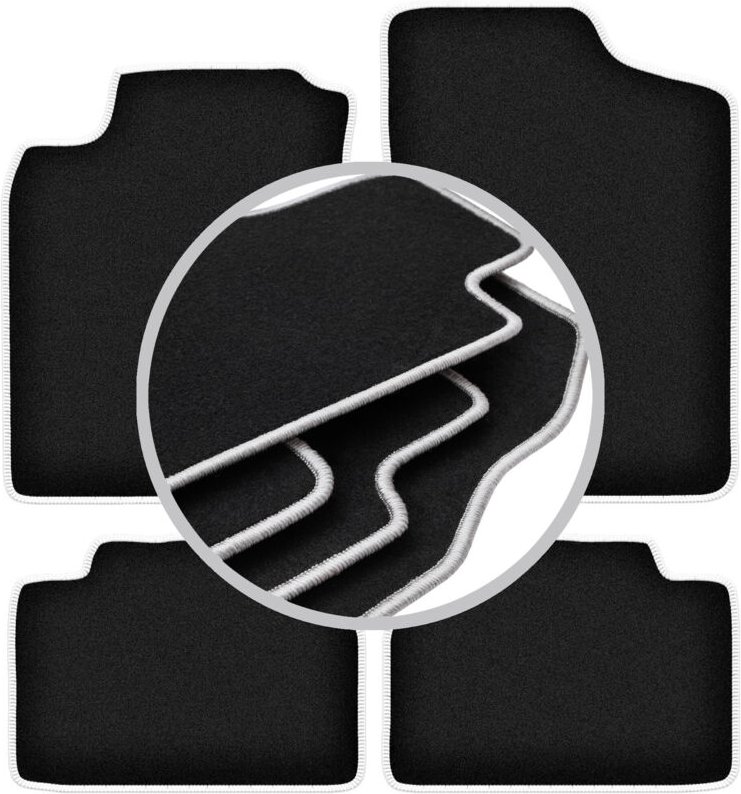 CARLUX-SILVER Autofußmatten für: Daihatsu Charade Fließheck (1994-2000)