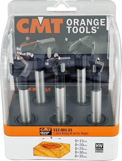 512.001.01 Kunstbohrersatze -5 Stck- Hw S=10x60 D=15/20/25/30/35 L=90 Re