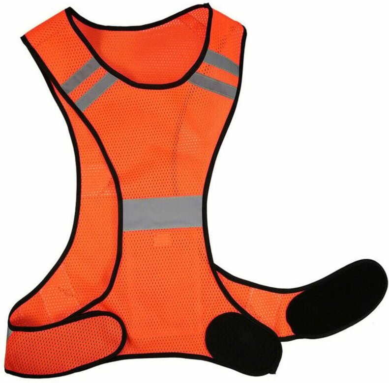 Jalleria - Leichte, atmungsaktive Mesh-Reflektorweste, hohe Sichtbarkeit, Geschwindigkeits-Sicherheitsweste zum Laufen, ...
