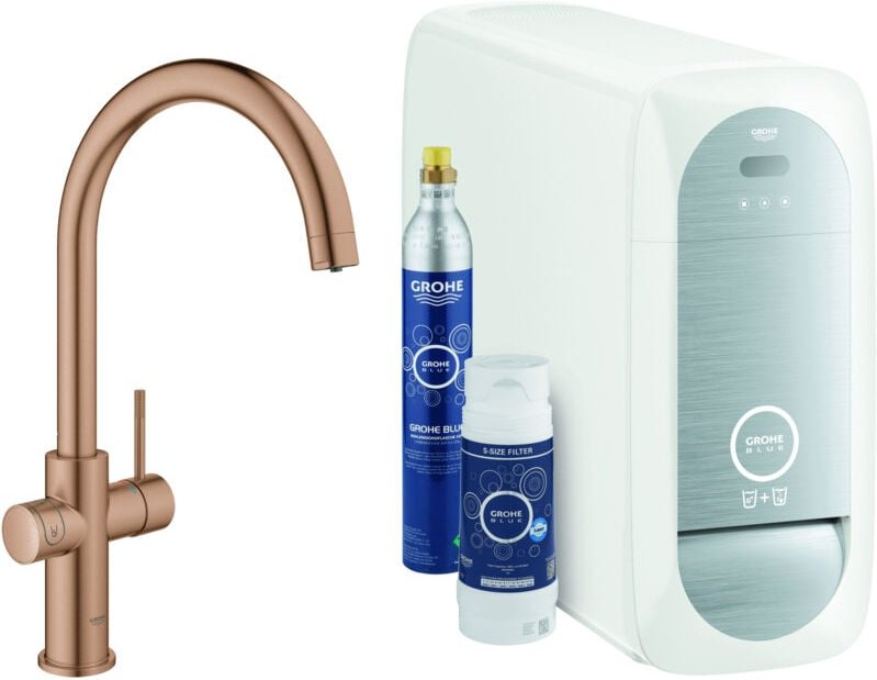 Blue Home C-Auslauf Starter Kit Einhand-Spültischbatterie - Grohe