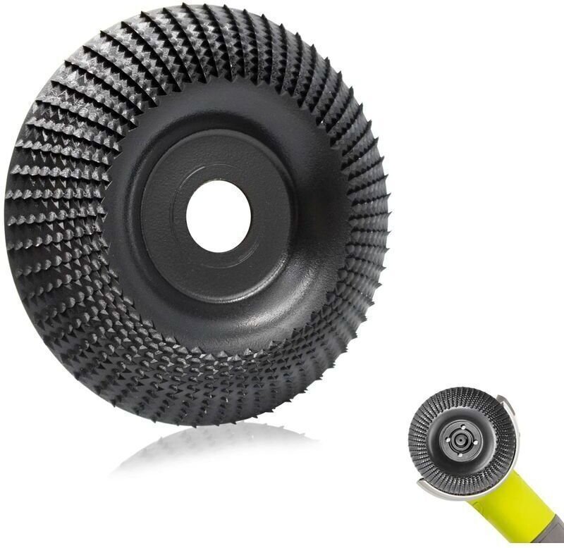 Holzschleifscheibe 125 mm, Wolframcarbid-Holzschleifscheibe, Kettensägenscheibe, Holzschleifscheibe zum Grobschleifen vo...