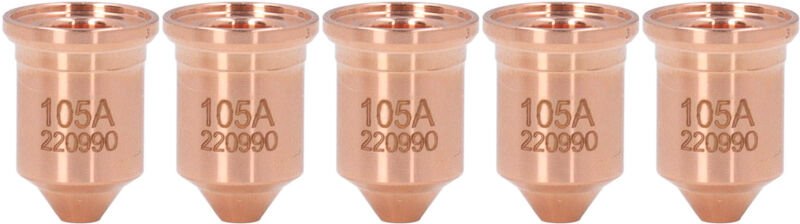 Jeffergarden - 5 PCs 220990 Düsenspitze Messing Plasma Schneidetipps für pmx 65 85 105 125A Verbrauchsmaterialien