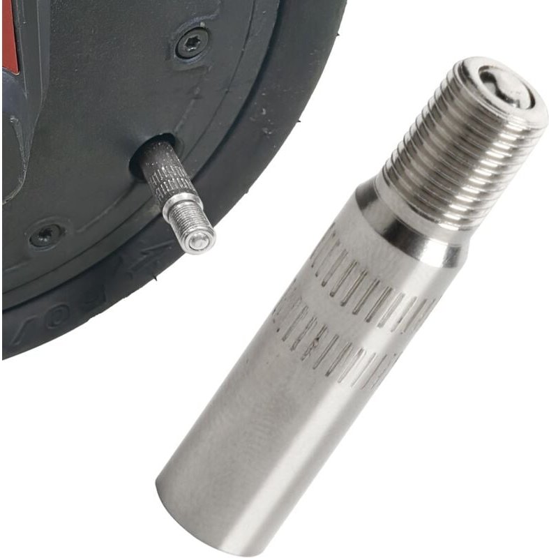 Thumbnail - Reifenventilverlängerung, Verlängerungsadapter, Aufblasspitze für Elektroroller, Aluminiumlegierung, verlängert, 39 mm, ...