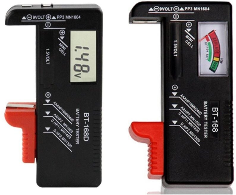 Ugreat - 2er-Pack digitaler Batterietester, Spannungsprüfer und Leistungspegelprüfer, Kombination für aa, aaa, cd, 9 v, ...