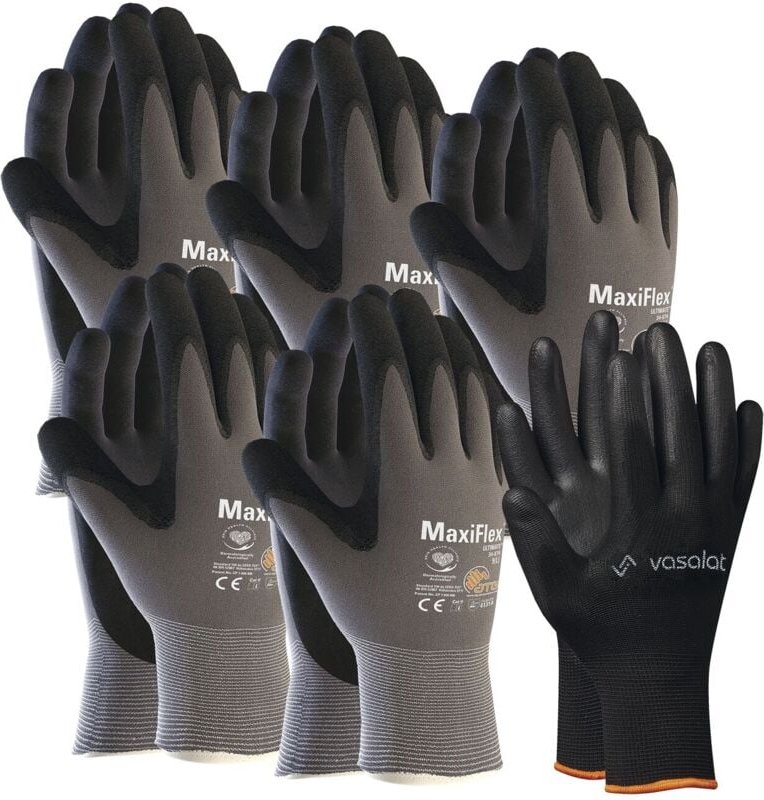 Maxiflex Handschuhe Gr. 11 Ultimate 5 Paar - Arbeitshandschuhe Herren und Damen mit hervorragendem Grip - Montagehandsch...