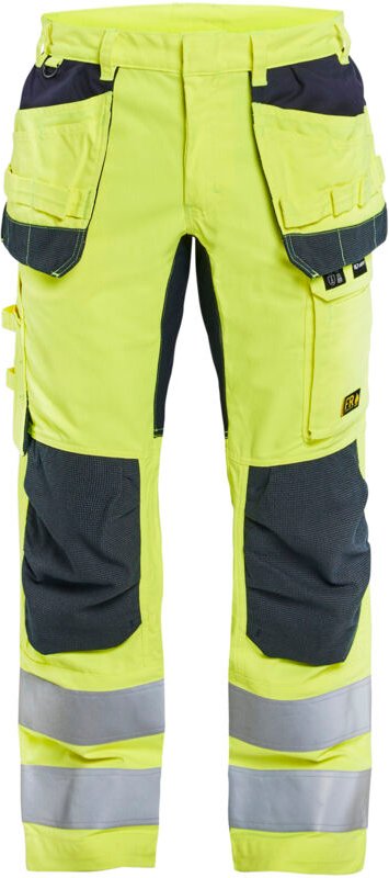 Multinorm Arbeitshose inhärent Stretch 1587 - Neon Gelb / Marine 4XL - FR(58) - SE(C64) - Normen