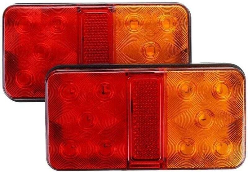 2 Stück 12 v LED-Rücklichter, multifunktionale Bremslichter, universelle LED-Anhängerlichter - Ymyny