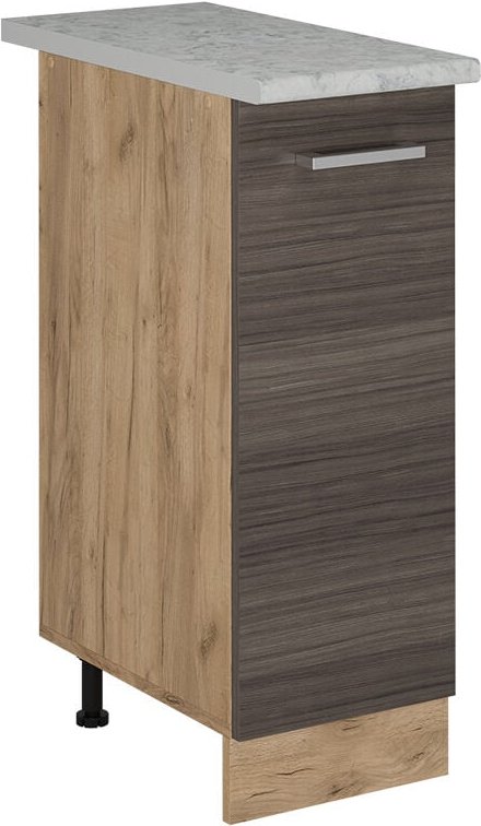 Vicco - Apothekerschrank R-Line, Edelgrau, 30 cm ap Marmor