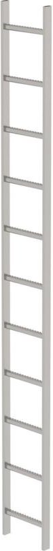 Thumbnail - Schachtleiter Edelstahl V4A 300 mm lichte Weite 11 Sprossen - 062011 - Günzburger Steigtechnik
