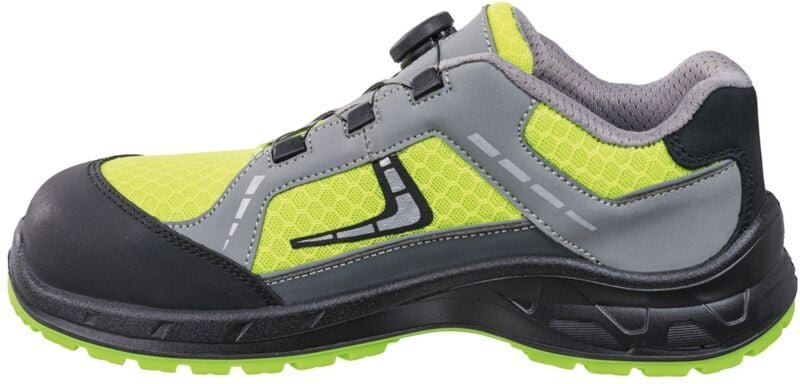 Leibwächter - Sicherheitshalbschuh Basel L1295 S1P Gr. 47 schwarz/grün