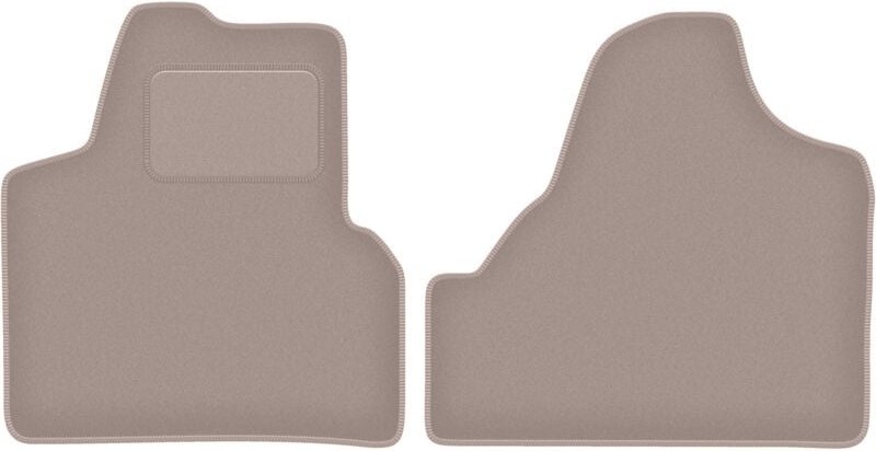 Beige Veloursmatten für: Fiat Scudo II Kastenwagen (2007-2016)