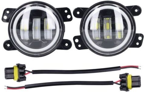 Aiperq - Angel Eyes Licht, 30 w, 3000 lm, LED-Nebelscheinwerfer, 10–30 v, universell für Auto, lkw, Transporter, Anhänge...