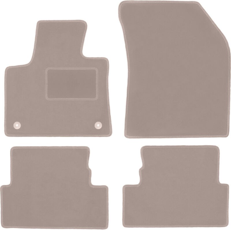 Beige Veloursmatten für: Citroen C5 Aircross Crossover (2019-)