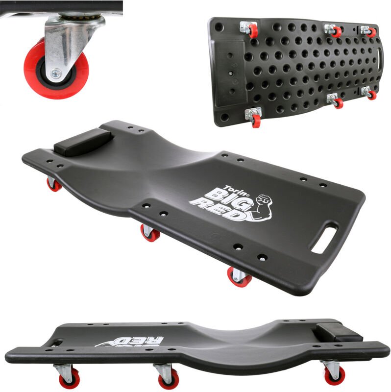 Profiliertes Werkstattbett 90x40cm 150kg Tragfähigkeit Automatische Räder