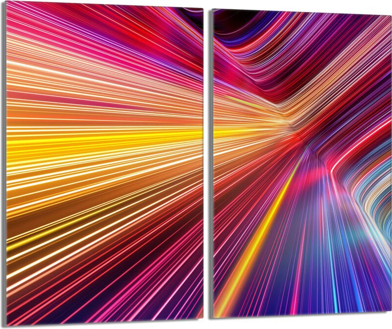 Glasschutzplatte für den Herd 2x30x52 Bunt