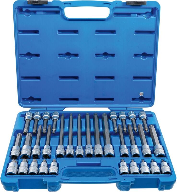 Bit-Einsatz-Satz Antrieb Innenvierkant 12,5 mm (1/2") TP-Profil (für Torx Plus) TP20 - TP70 32-tlg.