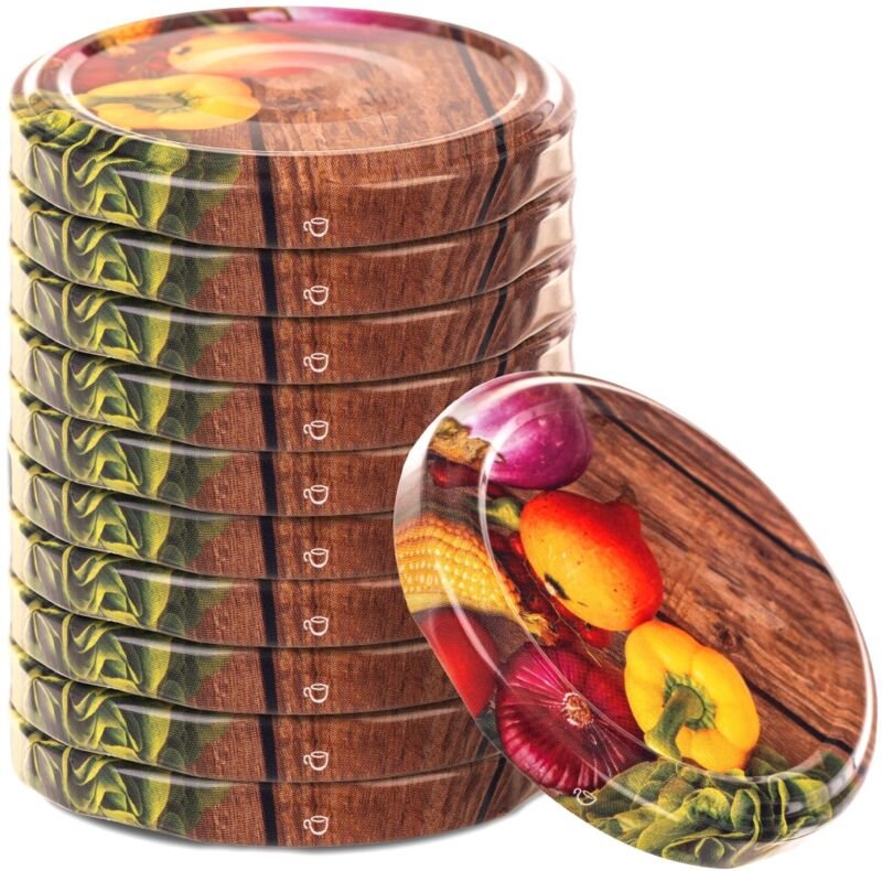 Verschlüsse für Einmachgläser Deckel Cap Fi66 Verschlüsse für Einmachgläser Konserven 10x - Kadax