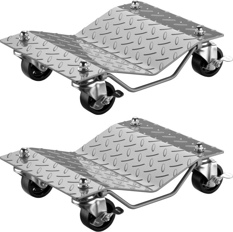 Wiltec - Rangierroller, 2 Stück mit jeweils 680 kg Traglast, Rangierhilfe Rangierheber