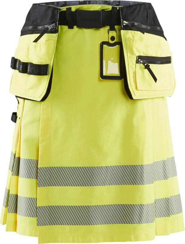 Hochsichtbarer Arbeitskilt 1921 - Neon Gelb/Schwarz S - FR(40) - SE(C46) - Normen