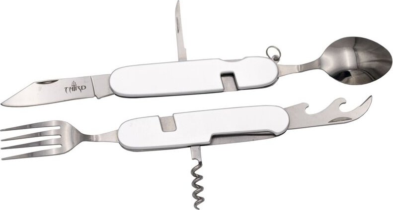 Multifunktionsmesser Third 20901S mango Aluminium mit 5,9 cm Edelstahlklinge, 6 Funktionen, abnehmbar. Mit Nylonhülle.