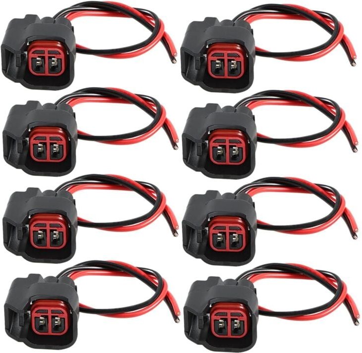 Thumbnail - EV6 EV14 Kraftstoff Injektor Stecker Zopf Kabelbaum für MKS 5013995AA ,8PCS