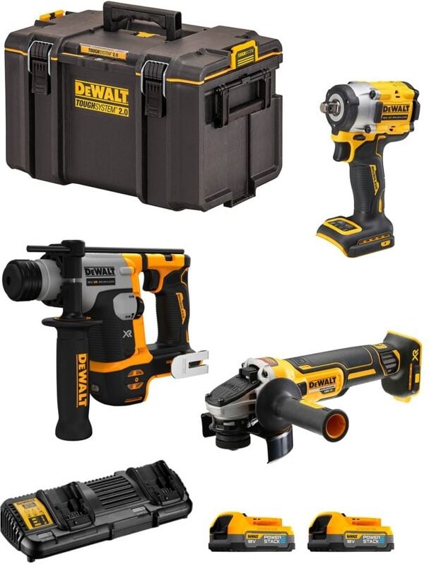 Dewalt - Kit DWK307PS (DCH172 + DCF921 + DCG405 + 2 x 1,7 Ah + DCB132 + DS400)
