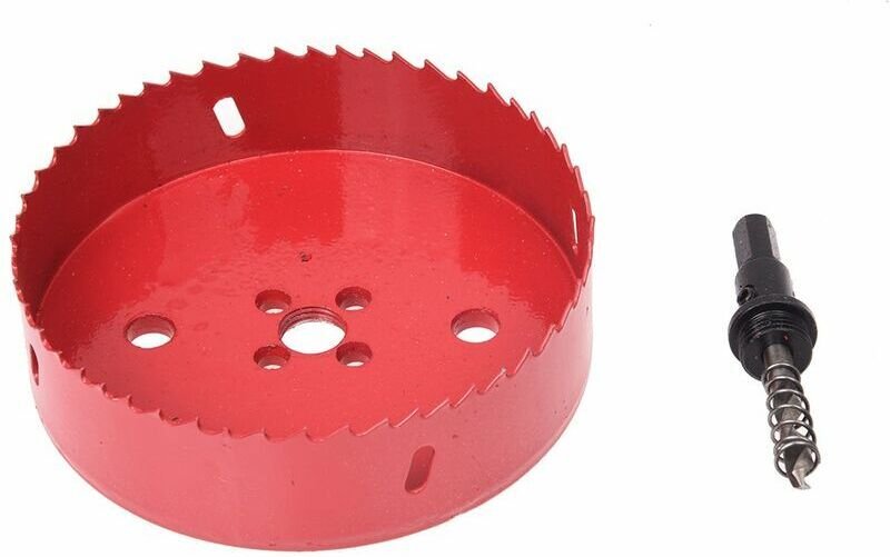 125-mm-Lochsäge mit Bohrer für Korkplatten, Kunststoffplatten, Gipskartonplatten, Trockenbaumaterialien, Holz, Metalle