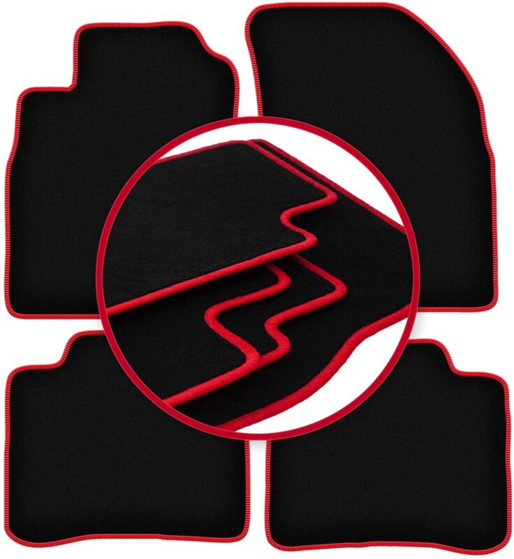 CARLUX-RED Autofußmatten für: Hyundai Sonata III Limousine (1999-2005)