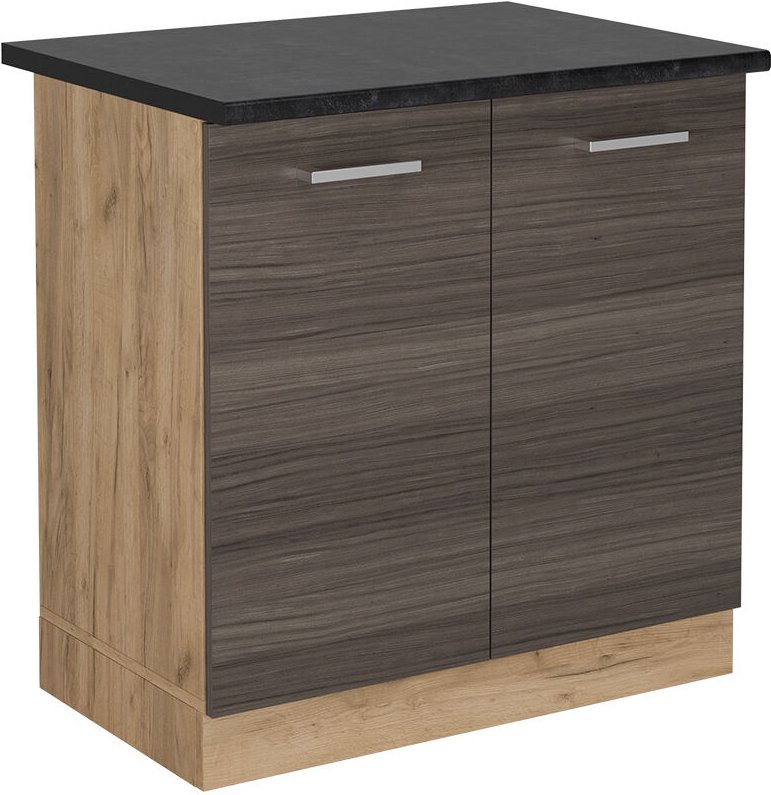 Vicco - Spülenunterschrank R-Line, Edelgrau, 80 cm , ap Anthrazit
