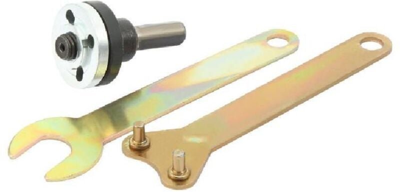 10 mm 3/8 Zoll Bohrfutteradapter, Winkelschleifer-Scheibenhalter, 2 Sätze 3-in-1-Schraubenschlüssel