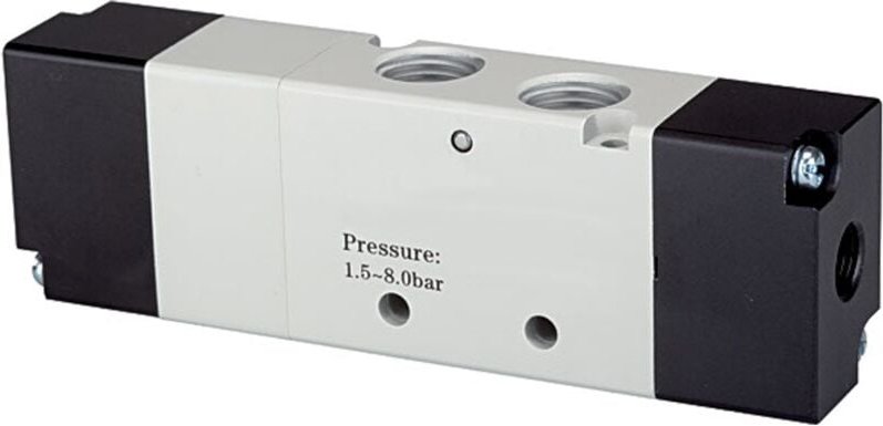 5/3-Wegeventil, pneumatisch, »4A«, Mitte belü., g 1/8, 550l/min - Riegler