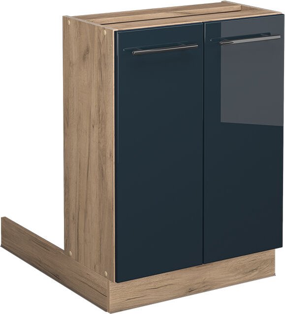 Vicco - Kücheninsel Fame-Line, Dunkelblau Hochglanz, 60 cm ohne Arbeitsplatte