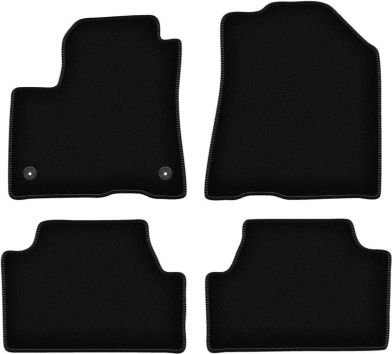 BASIC schwarze Veloursmatten für: Kia e-Soul II / Soul EV Fließheck (2020-)
