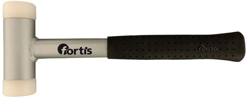 Schonhammer 60mm mit Stahlrohrstiel rückschlagfrei - Fortis